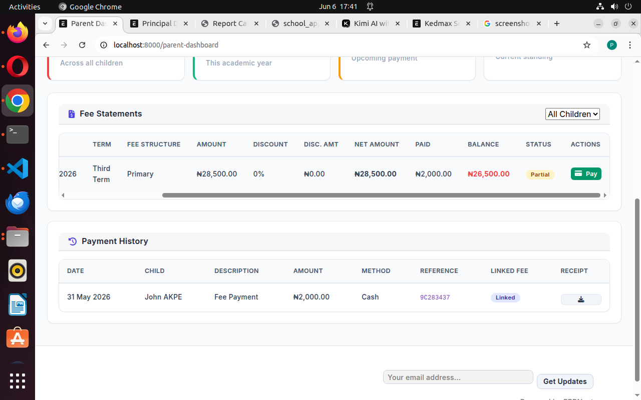 Fee Payment Portal